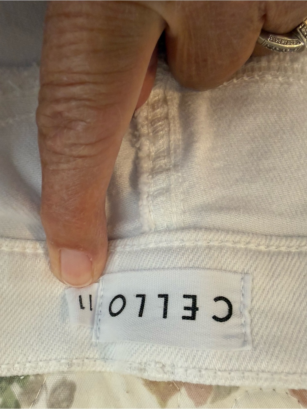 Cello White Garment with Branded Label